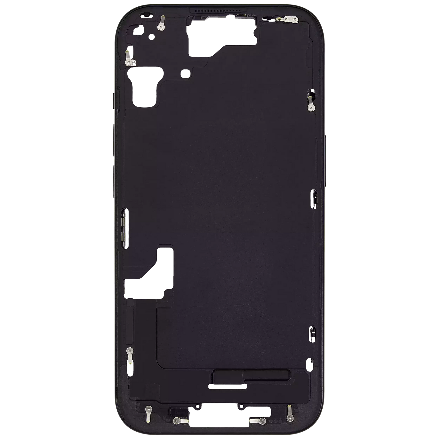 Mid-Frame Housing W/ Small Parts For iPhone 15 (US Version) (Aftermarket Plus) (Black)
