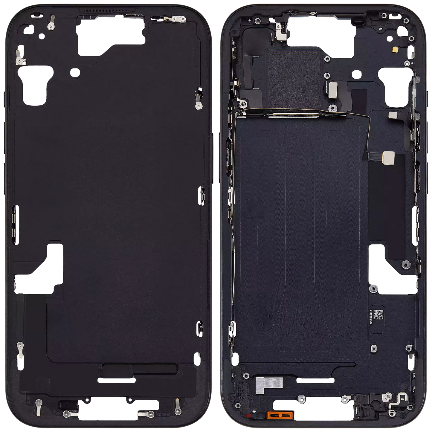 Mid-Frame Housing W/ Small Parts For iPhone 15 (US Version) (Aftermarket Plus) (Black)