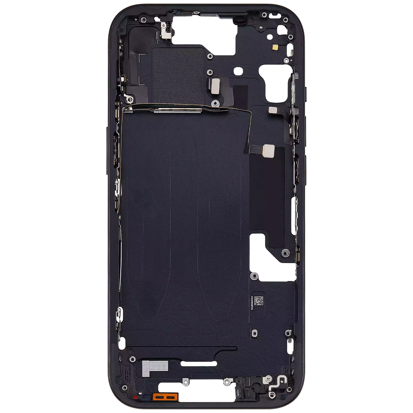 Mid-Frame Housing W/ Small Parts For iPhone 15 (US Version) (Aftermarket Plus) (Black)
