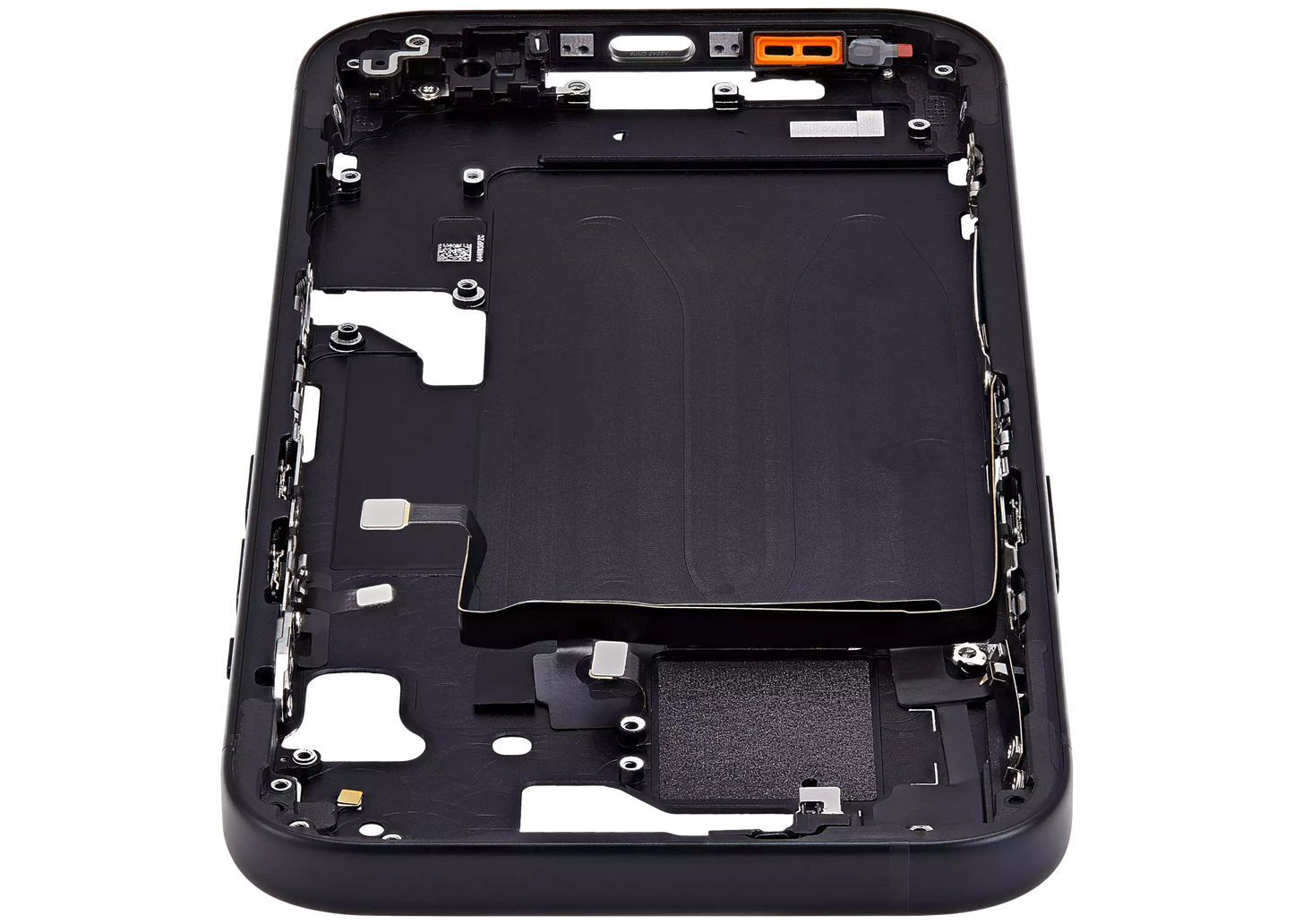 Mid-Frame Housing W/ Small Parts For iPhone 15 (US Version) (Aftermarket Plus) (Black)