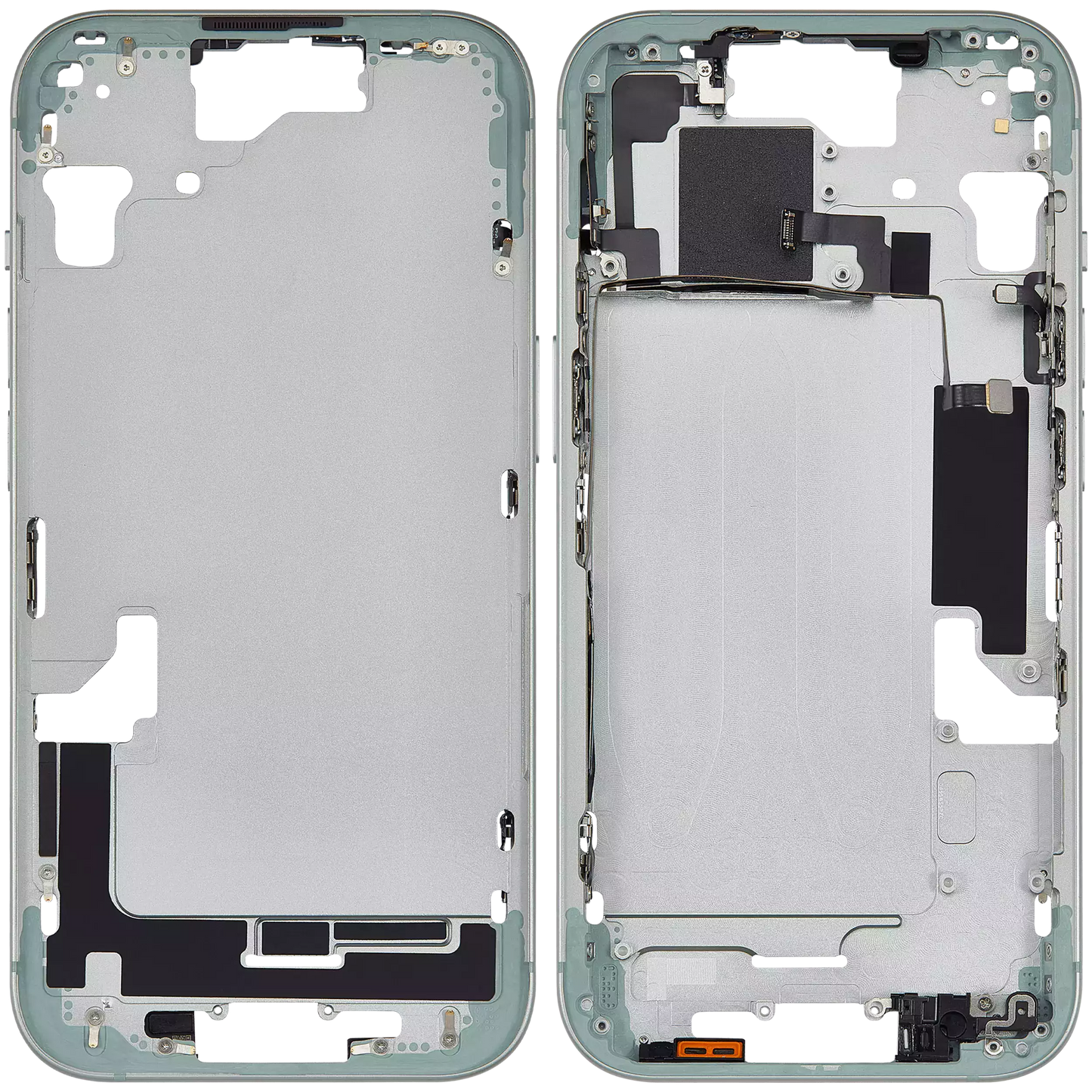 Mid-Frame Housing W/ Small Parts For iPhone 15 (US Version) (Aftermarket Plus) (Green)