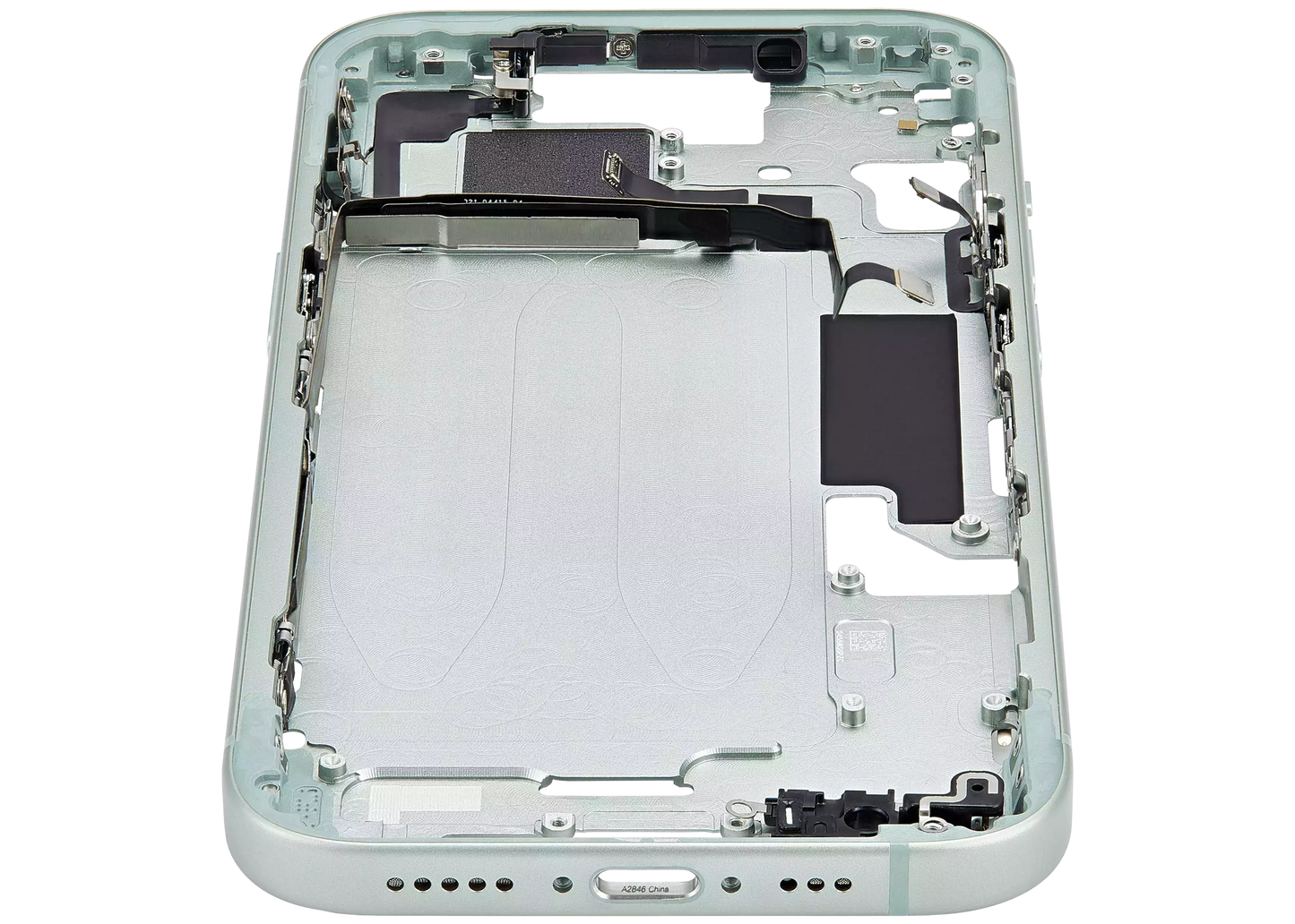 Mid-Frame Housing W/ Small Parts For iPhone 15 (US Version) (Aftermarket Plus) (Green)