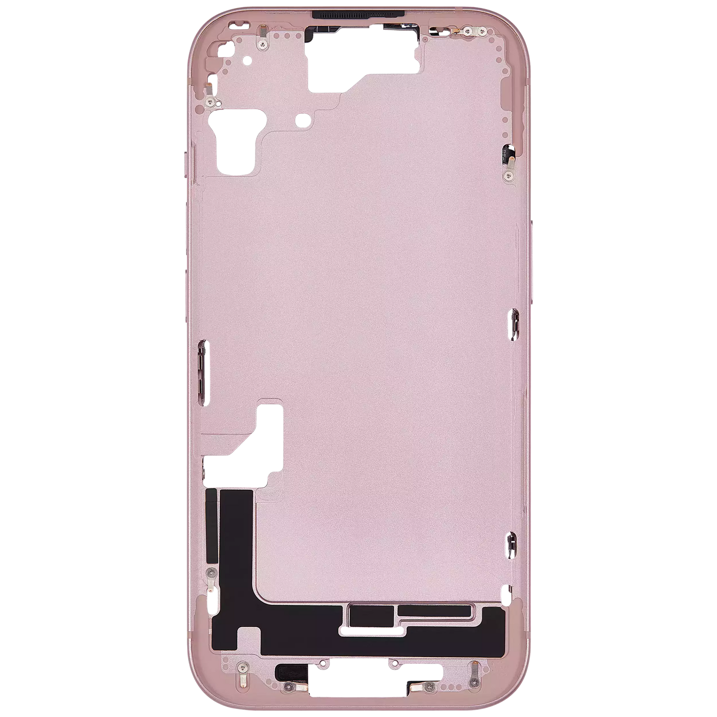 Mid-Frame Housing W/ Small Parts For iPhone 15 (US Version) (Aftermarket Plus) (Pink)