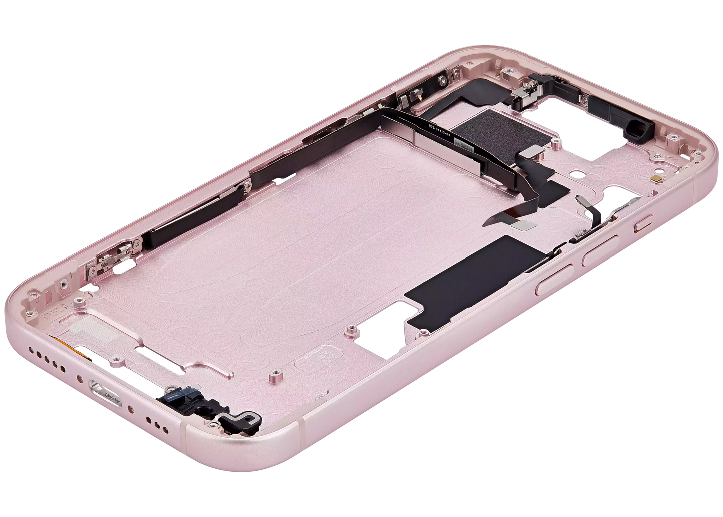 Mid-Frame Housing W/ Small Parts For iPhone 15 (US Version) (Aftermarket Plus) (Pink)
