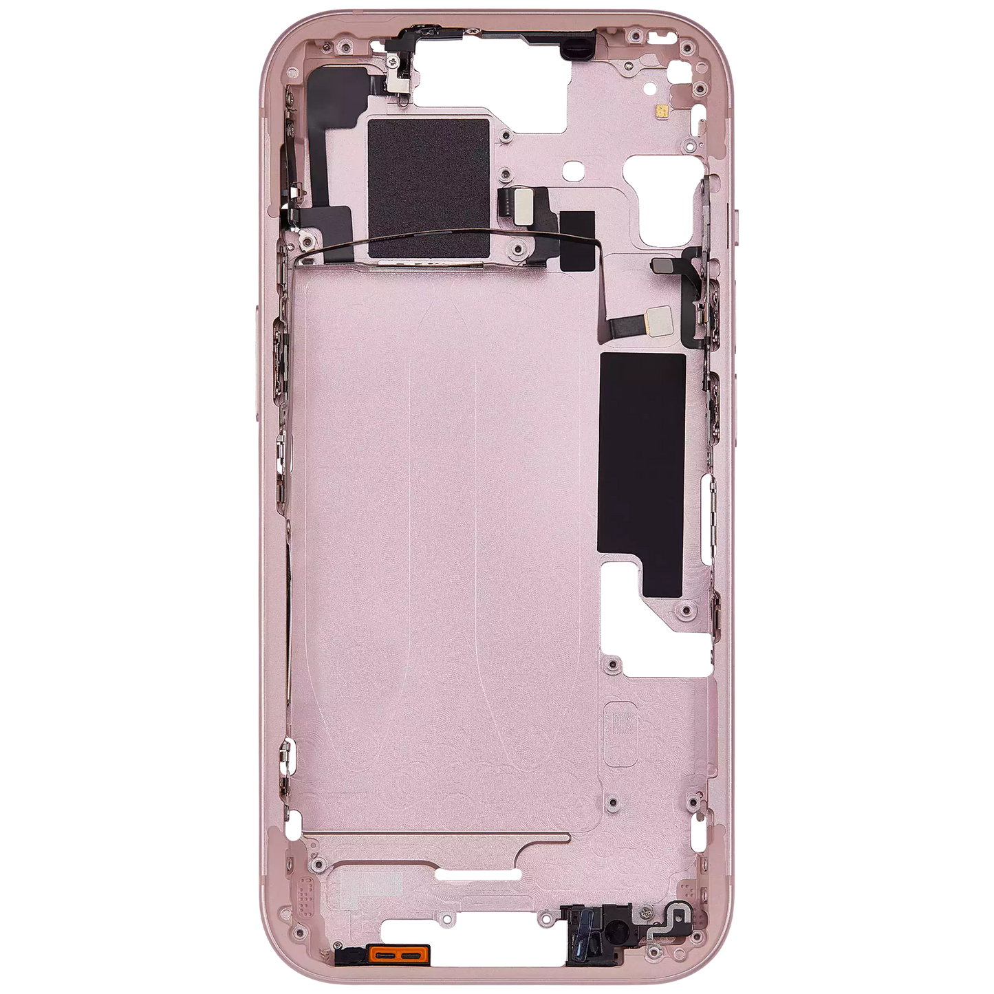 Mid-Frame Housing W/ Small Parts For iPhone 15 (US Version) (Aftermarket Plus) (Pink)