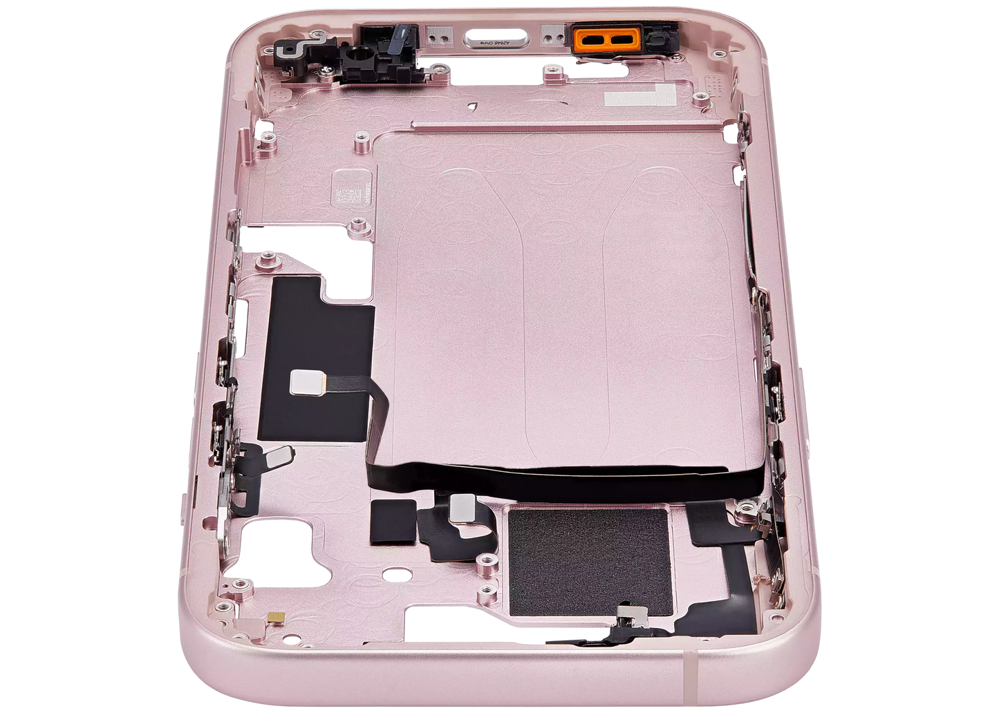 Mid-Frame Housing W/ Small Parts For iPhone 15 (US Version) (Aftermarket Plus) (Pink)
