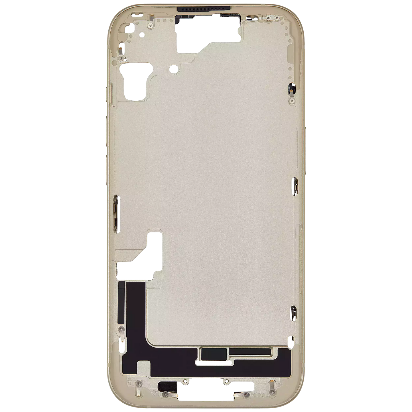 Mid-Frame Housing W/ Small Parts For iPhone 15 (US Version) (Aftermarket Plus) (Yellow)