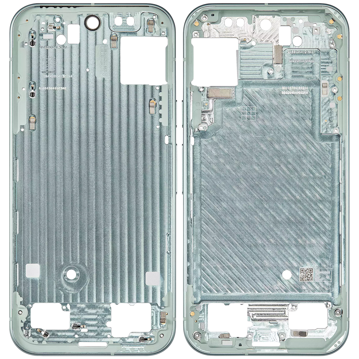 Mid-Frame Housing For Google Pixel 9 (Wintergreen) - repair component detailed angle