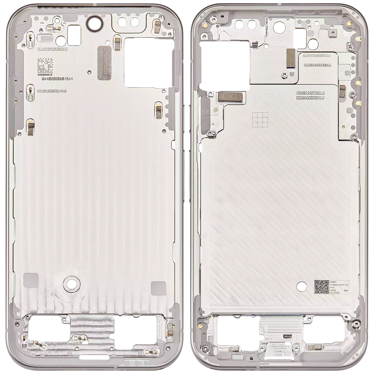 Mid-Frame Housing For Google Pixel 9 (Porcelain) - repair component detailed angle