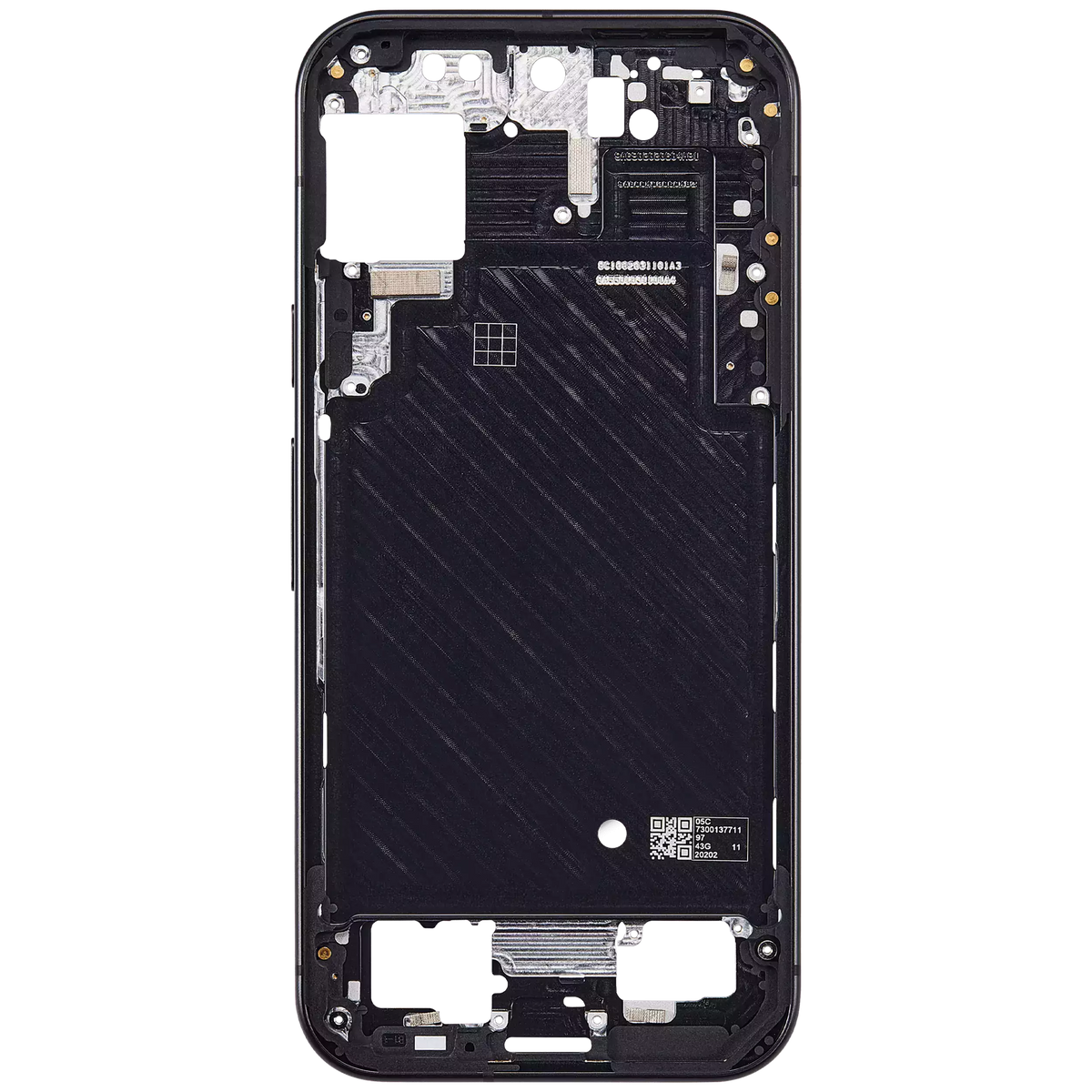 Mid-Frame Housing For Google Pixel 9 (Obsidian) - phone repair component product image