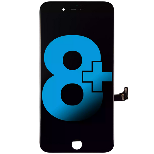 LCD Assembly With Steel Plate For iPhone 8 Plus (Aftermarket) (Black)