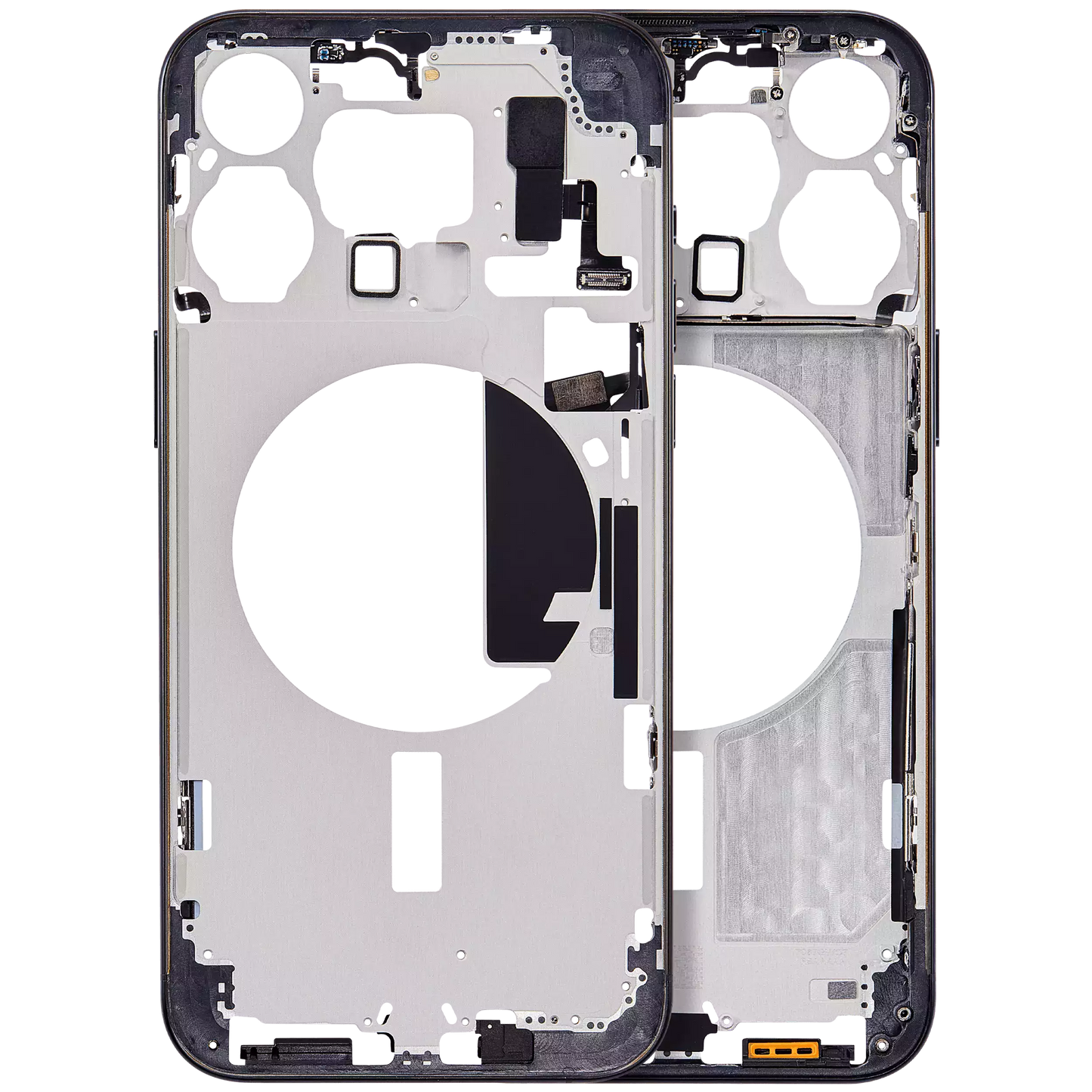 Mid-Frame Housing W/ Small Parts For iPhone 15 Pro Max (EU / Global Version) (Aftermarket Plus) (Blue Titanium)