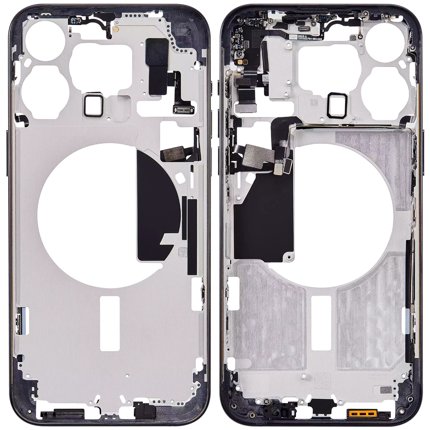 Mid-Frame Housing W/ Small Parts For iPhone 15 Pro Max (EU / Global Version) (Aftermarket Plus) (Blue Titanium)