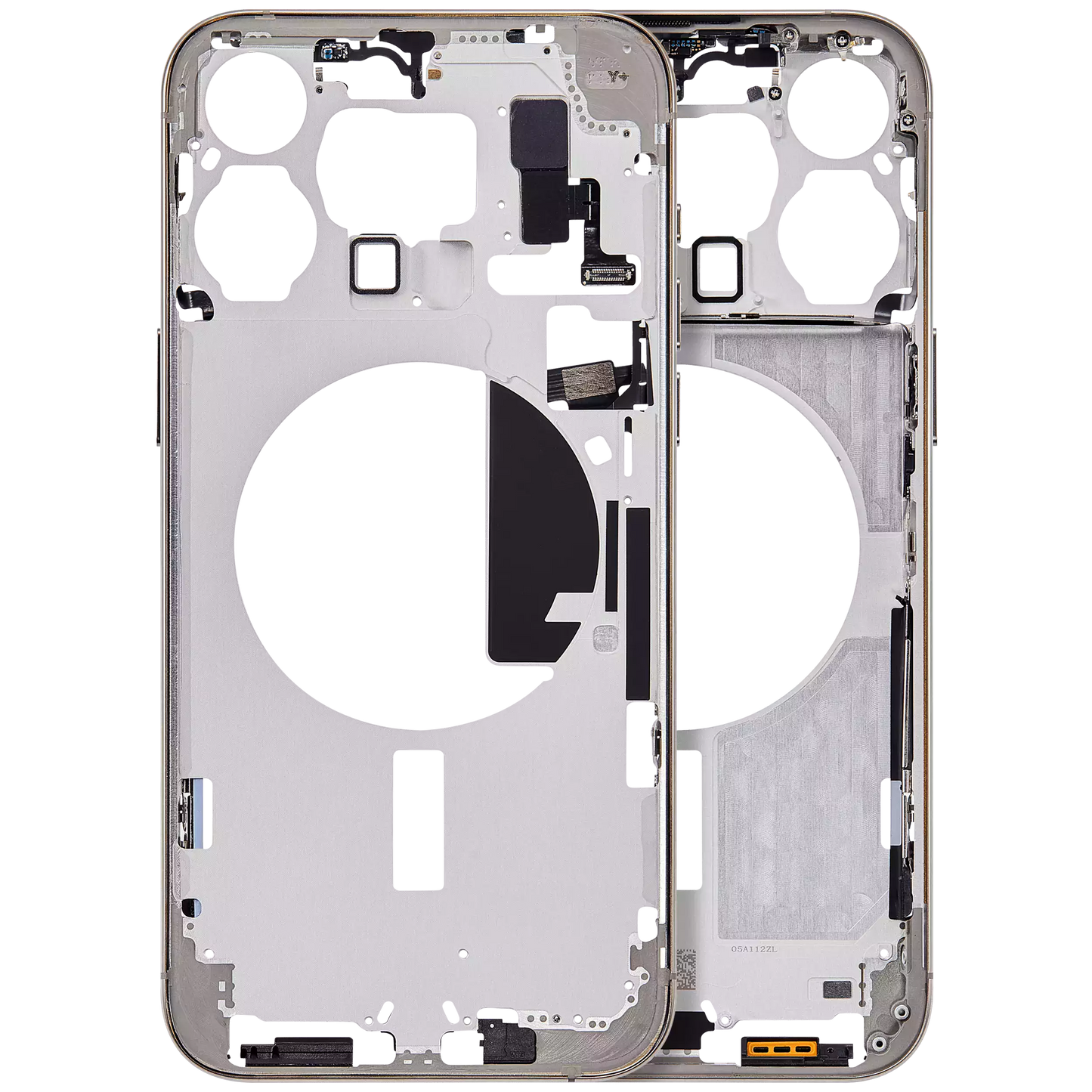 Mid-Frame Housing W/ Small Parts For iPhone 15 Pro Max (EU / Global Version) (Aftermarket Plus) (Natural Titanium)