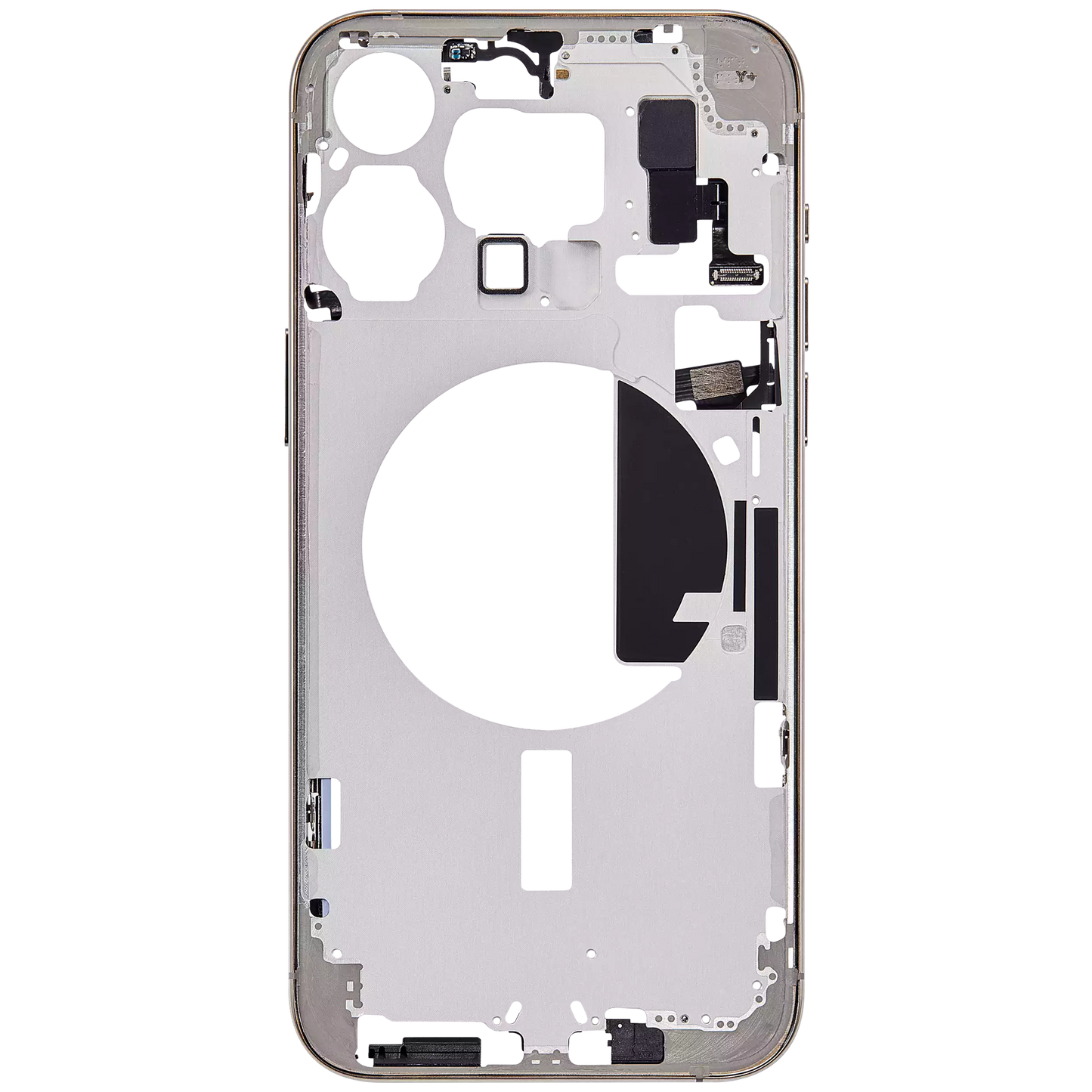 Mid-Frame Housing W/ Small Parts For iPhone 15 Pro Max (EU / Global Version) (Aftermarket Plus) (Natural Titanium)
