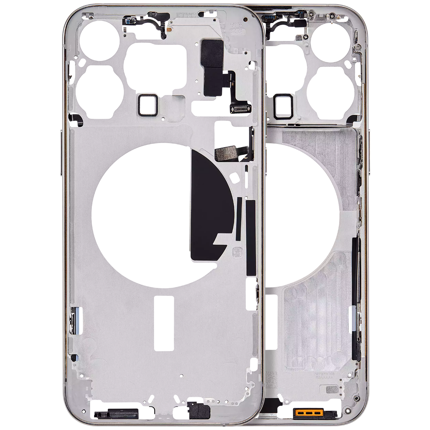Mid-Frame Housing W/ Small Parts For iPhone 15 Pro Max (EU / Global Version) (Aftermarket Plus) (White Titanium)