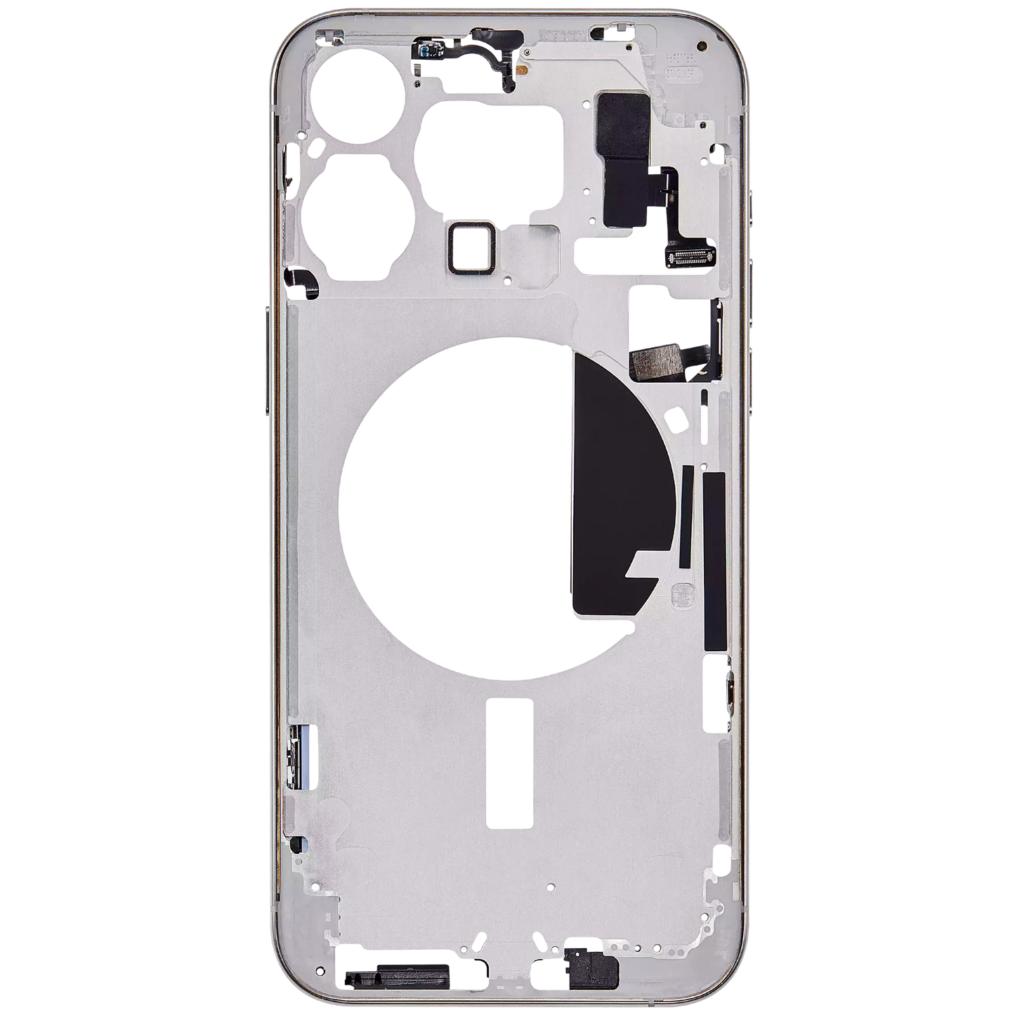 Mid-Frame Housing W/ Small Parts For iPhone 15 Pro Max (EU / Global Version) (Aftermarket Plus) (White Titanium)