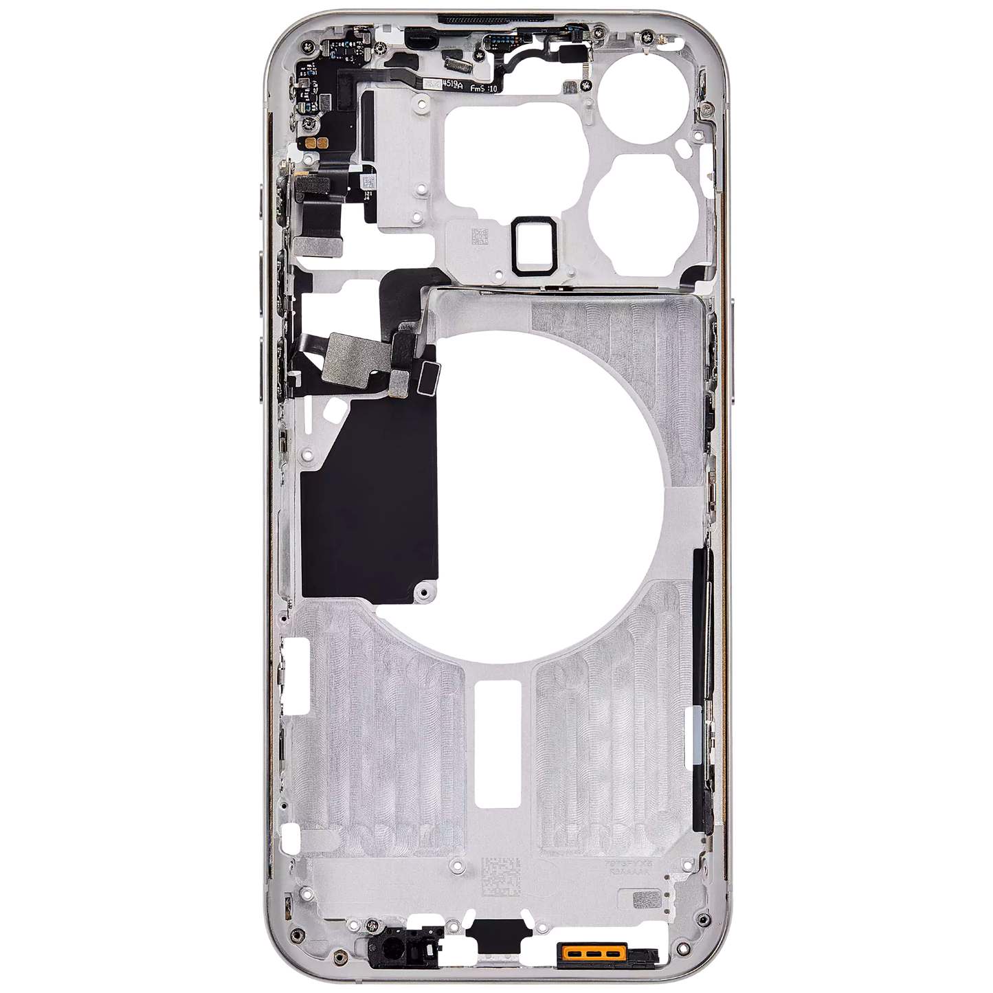 Mid-Frame Housing W/ Small Parts For iPhone 15 Pro Max (EU / Global Version) (Aftermarket Plus) (White Titanium)