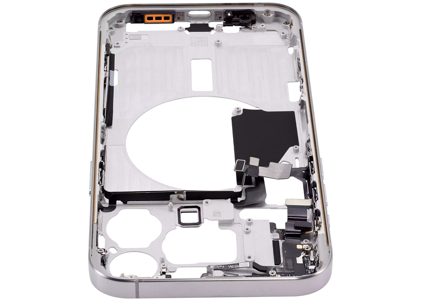Mid-Frame Housing W/ Small Parts For iPhone 15 Pro Max (EU / Global Version) (Aftermarket Plus) (White Titanium)