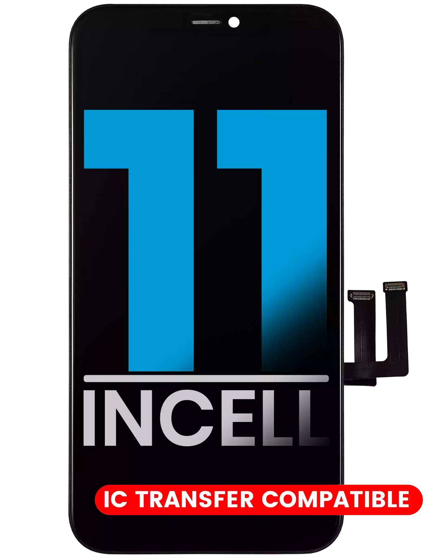 LCD Assembly With Steel Plate Pre-Installed For iPhone 11 (Aftermarket: AQ7 / Incell)