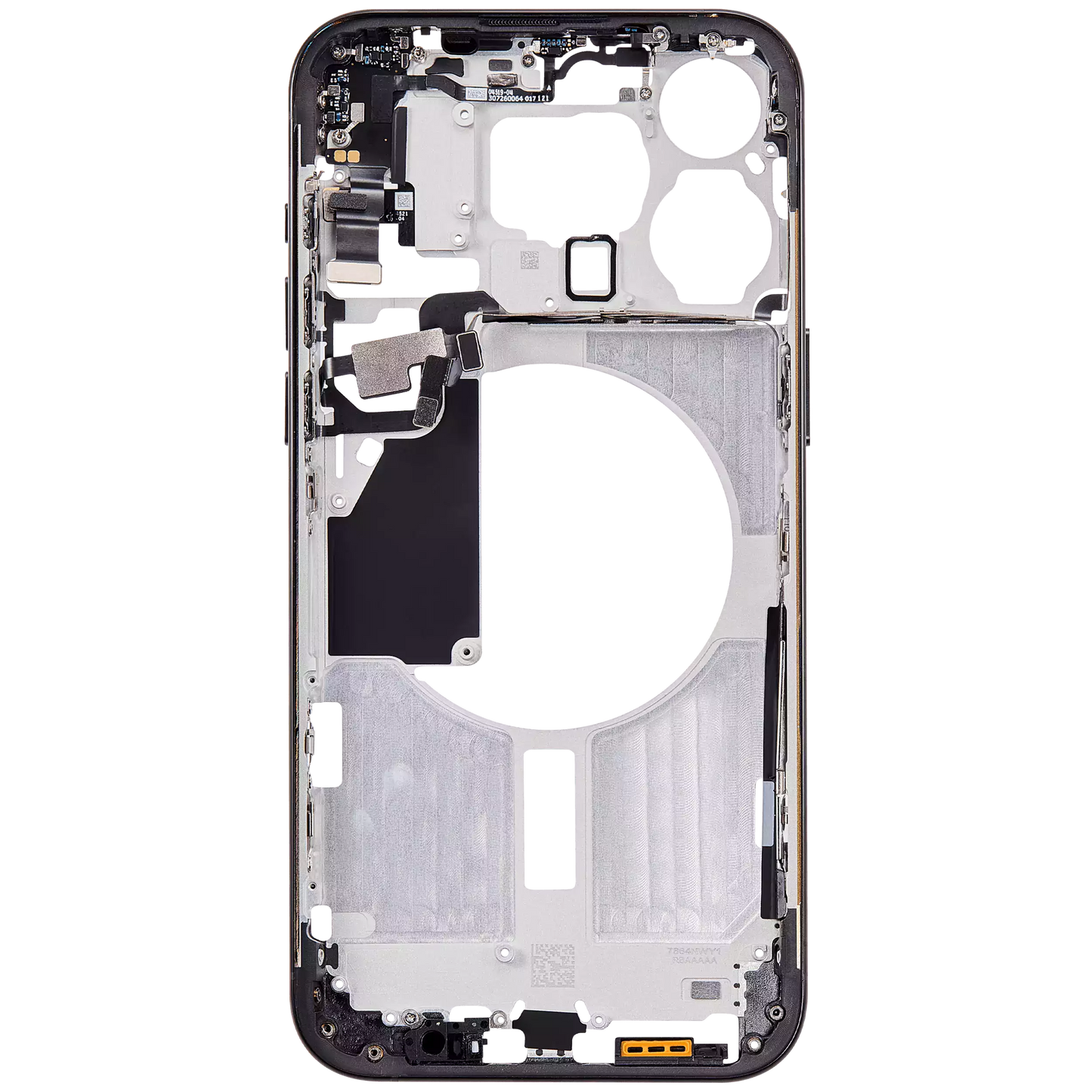 Mid-Frame Housing W/ Small Parts For iPhone 15 Pro Max (US Version) (Aftermarket Plus) (Black Titanium)