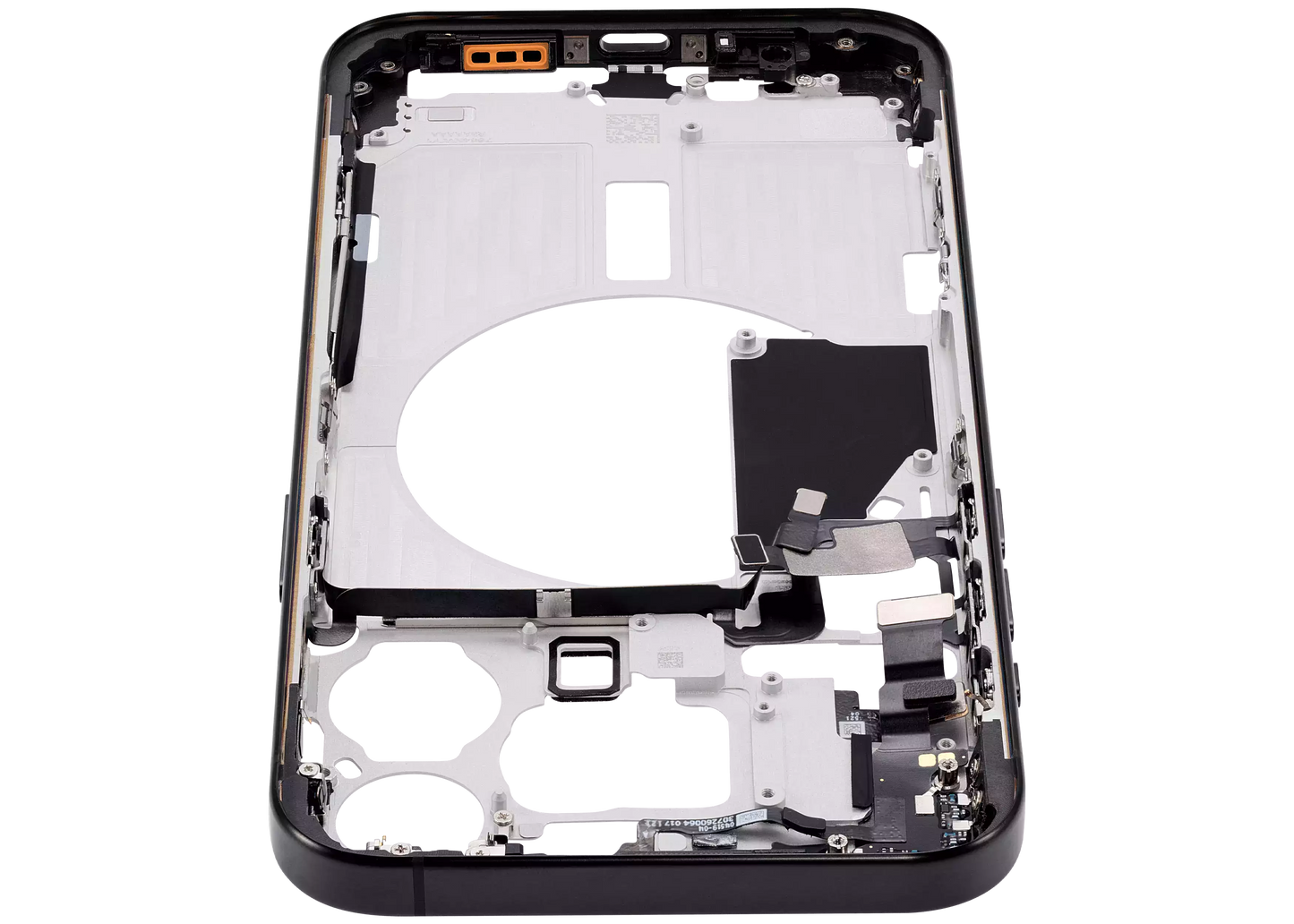 Mid-Frame Housing W/ Small Parts For iPhone 15 Pro Max (US Version) (Aftermarket Plus) (Black Titanium)