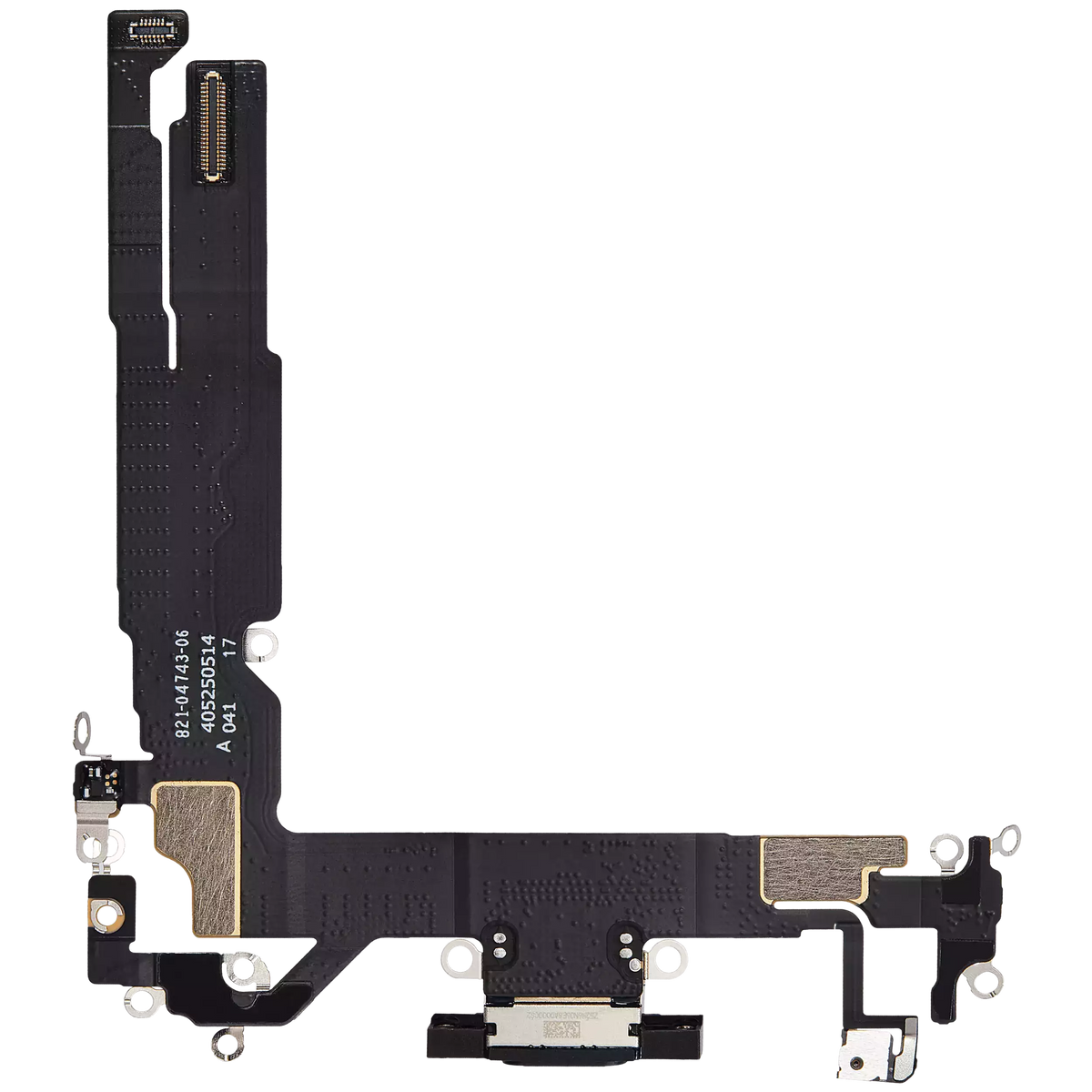 Charging Port Flex Cable For iPhone 16 (Premium) (Black) — product photo 3