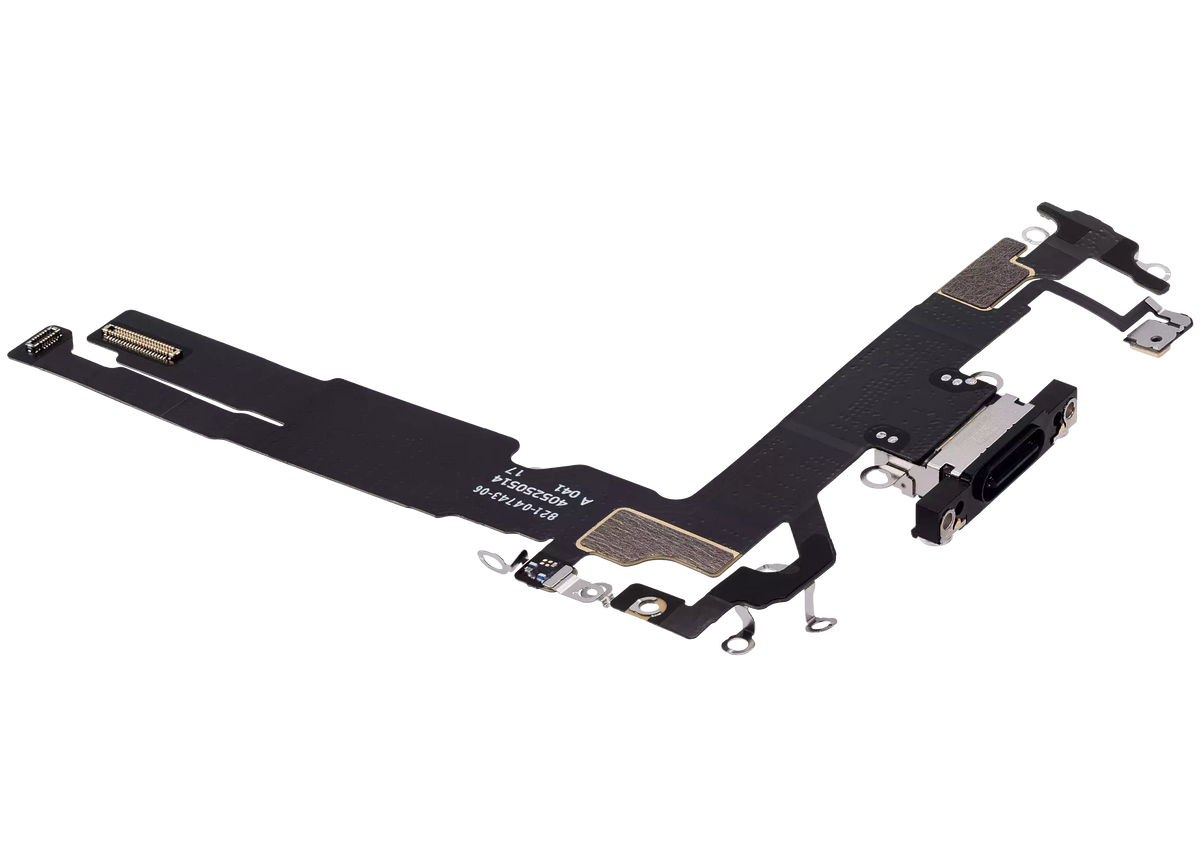 Charging Port Flex Cable For iPhone 16 (Premium) (Black) — product photo 5
