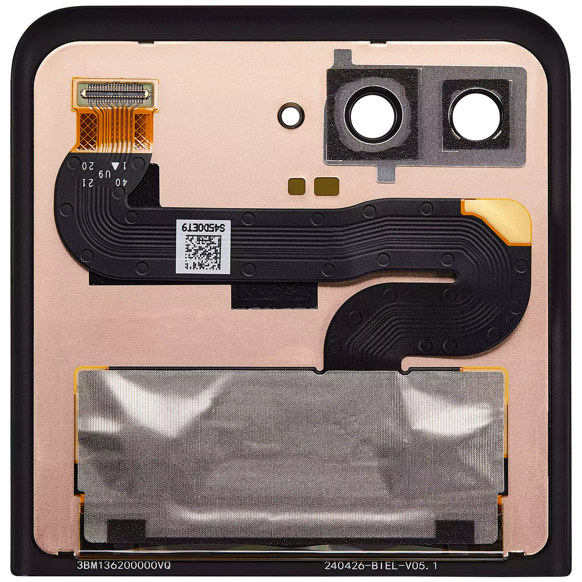 Outer OLED Assembly Without Frame For Motorola Razr 2024 / Razr 50 (XT2453 / 2024) - Motorola replacement part image 4