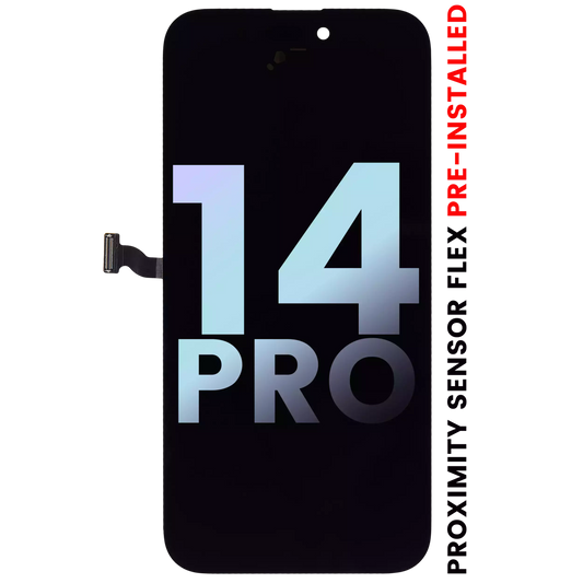 OLED Assembly With Proximity Sensor Flex Pre-Installed For iPhone 14 Pro (Service Pack)