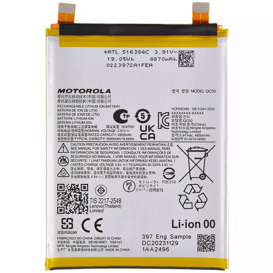 Replacement Battery For Motorola Moto Edge 50 Fusion 5G (XT2429 / 2024) / Edge 2024 (XT2405 / 2024) (QC50) | SKU 107082059127 | image 1