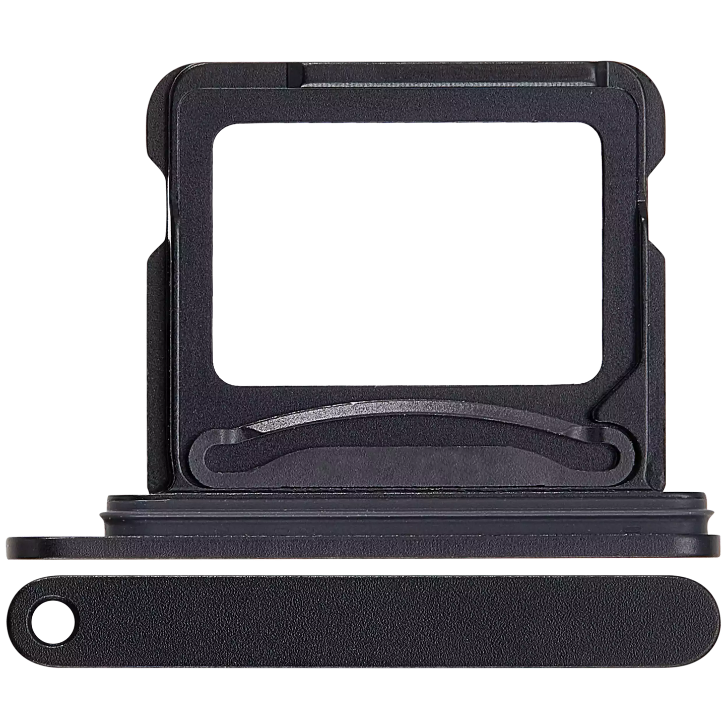 Dual Sim Card Tray For iPhone 16 / 16 Plus (Black)