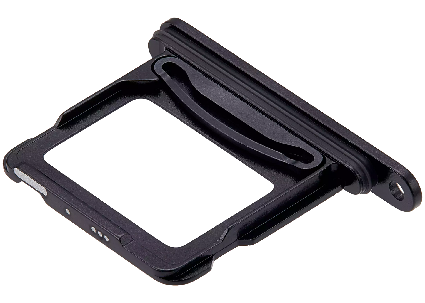 Dual Sim Card Tray For iPhone 16 / 16 Plus (Black)