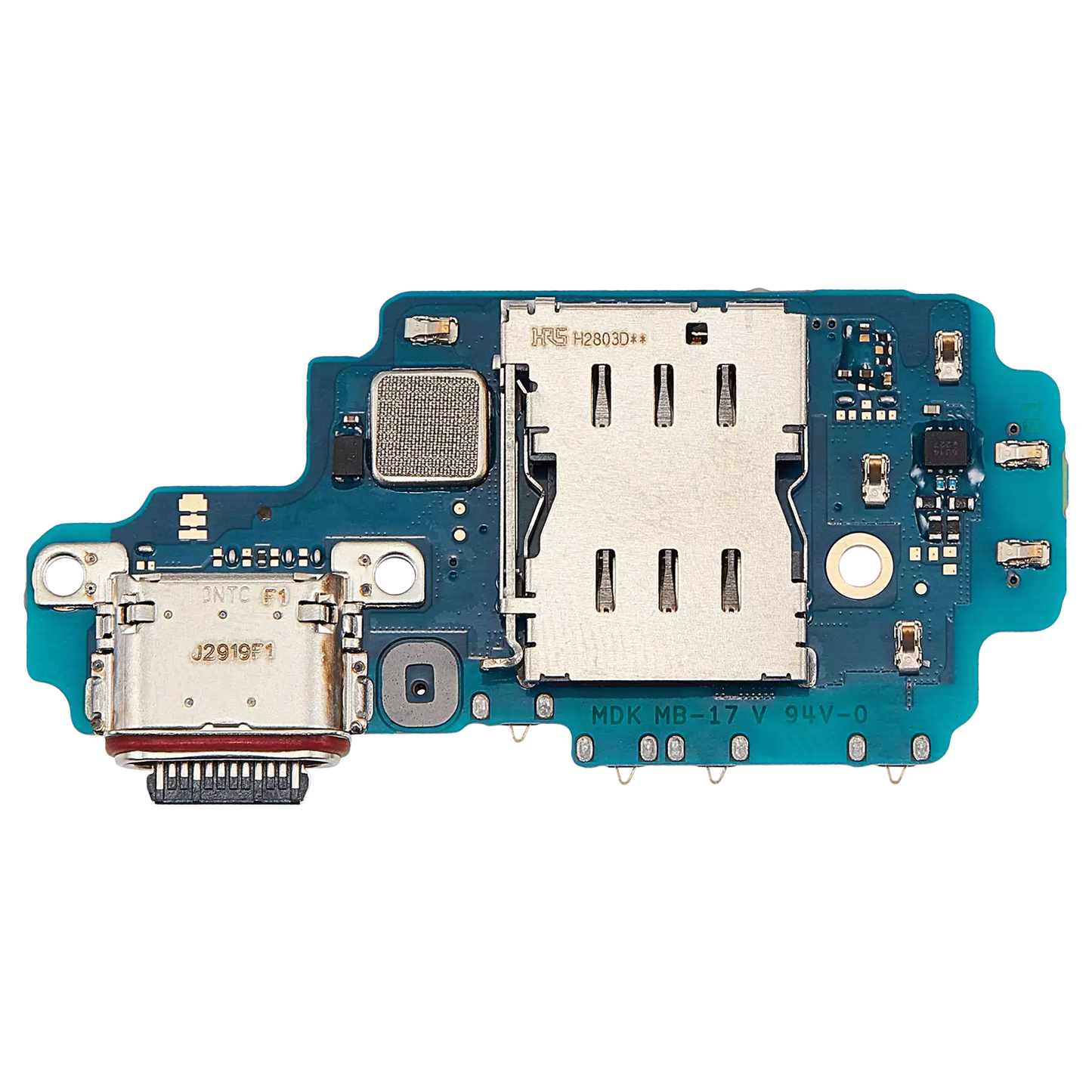 Charging Port Board With Sim Card Reader For Samsung Galaxy S23 Ultra 5G (S918B) (International Version) (Premium)