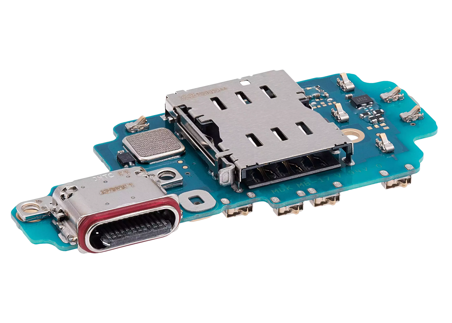 Charging Port Board With Sim Card Reader For Samsung Galaxy S23 Ultra 5G (S918B) (International Version) (Premium)