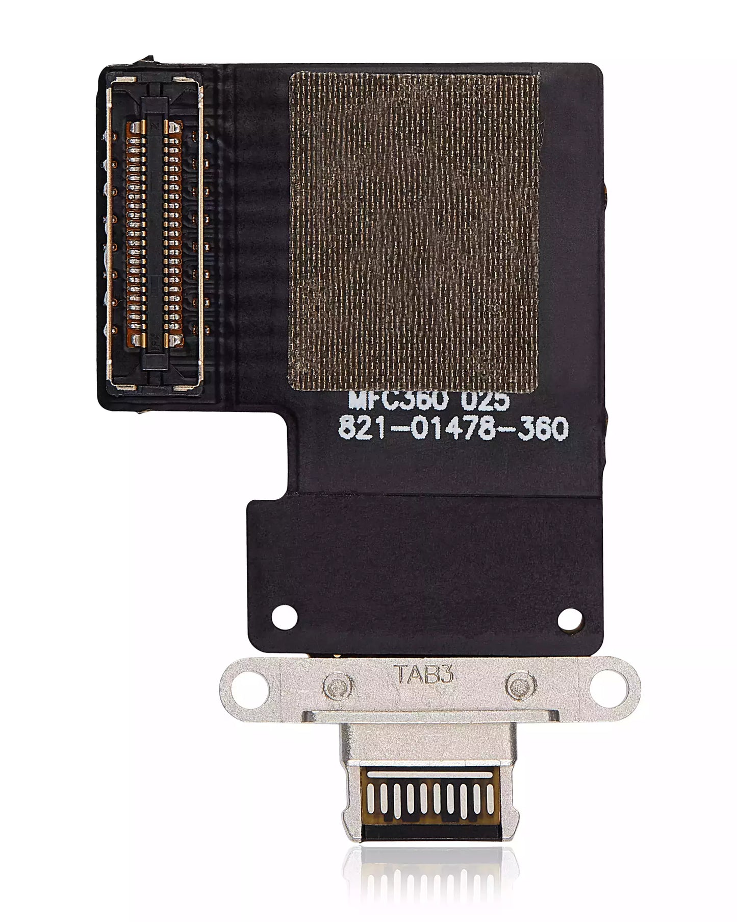 Charging Port Flex Cable For iPad Pro 12.9" 3rd Gen (2018) / 4th Gen (2020) / iPad Pro 11" 1st Gen (2018) / Pro 11" 2nd Gen (2020) (Premium) (Black)