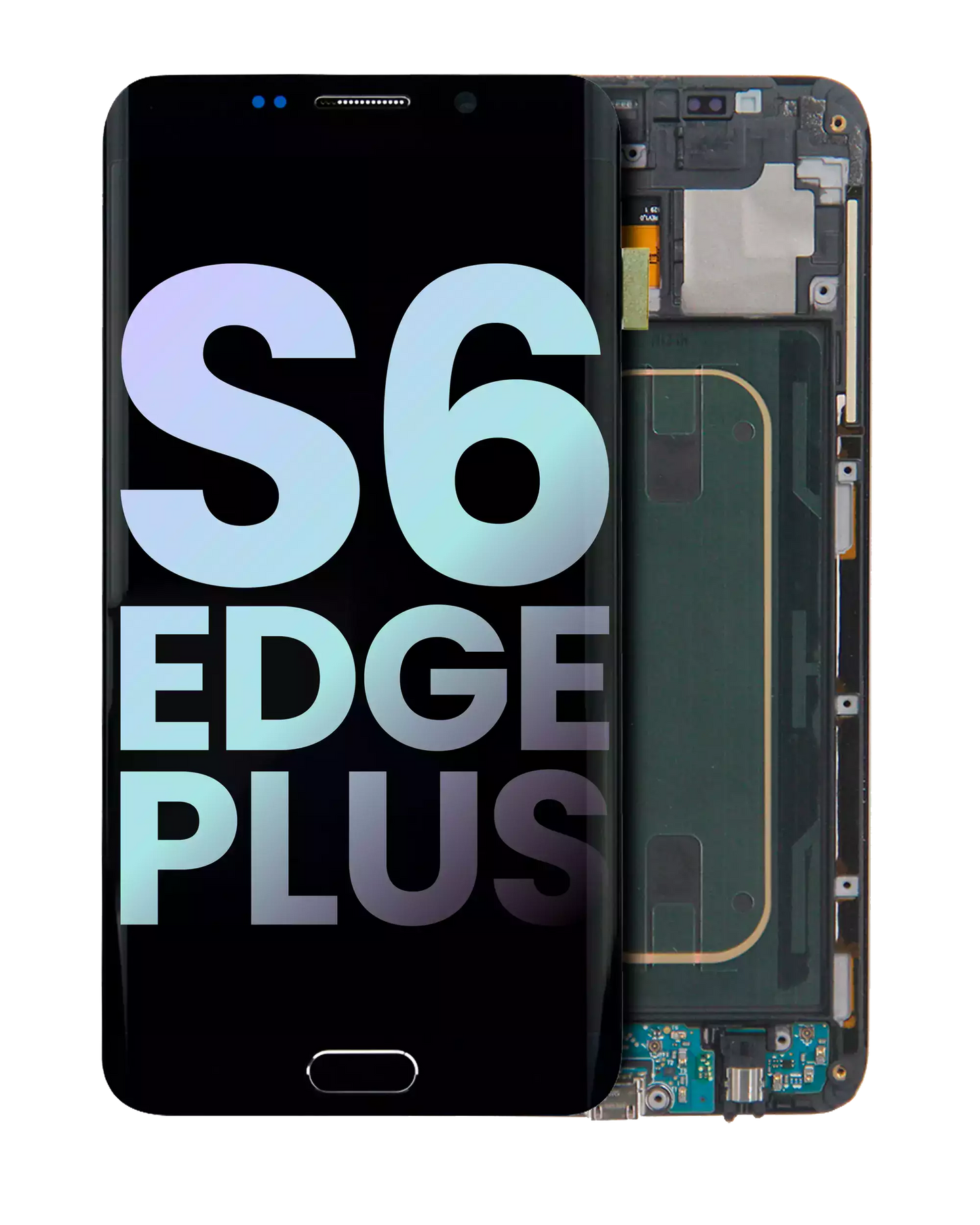 OLED Assembly With Frame For Samsung Galaxy S6 Edge Plus (AT&T / T-Mobile / International) (Service Pack) (Black Sapphire)
