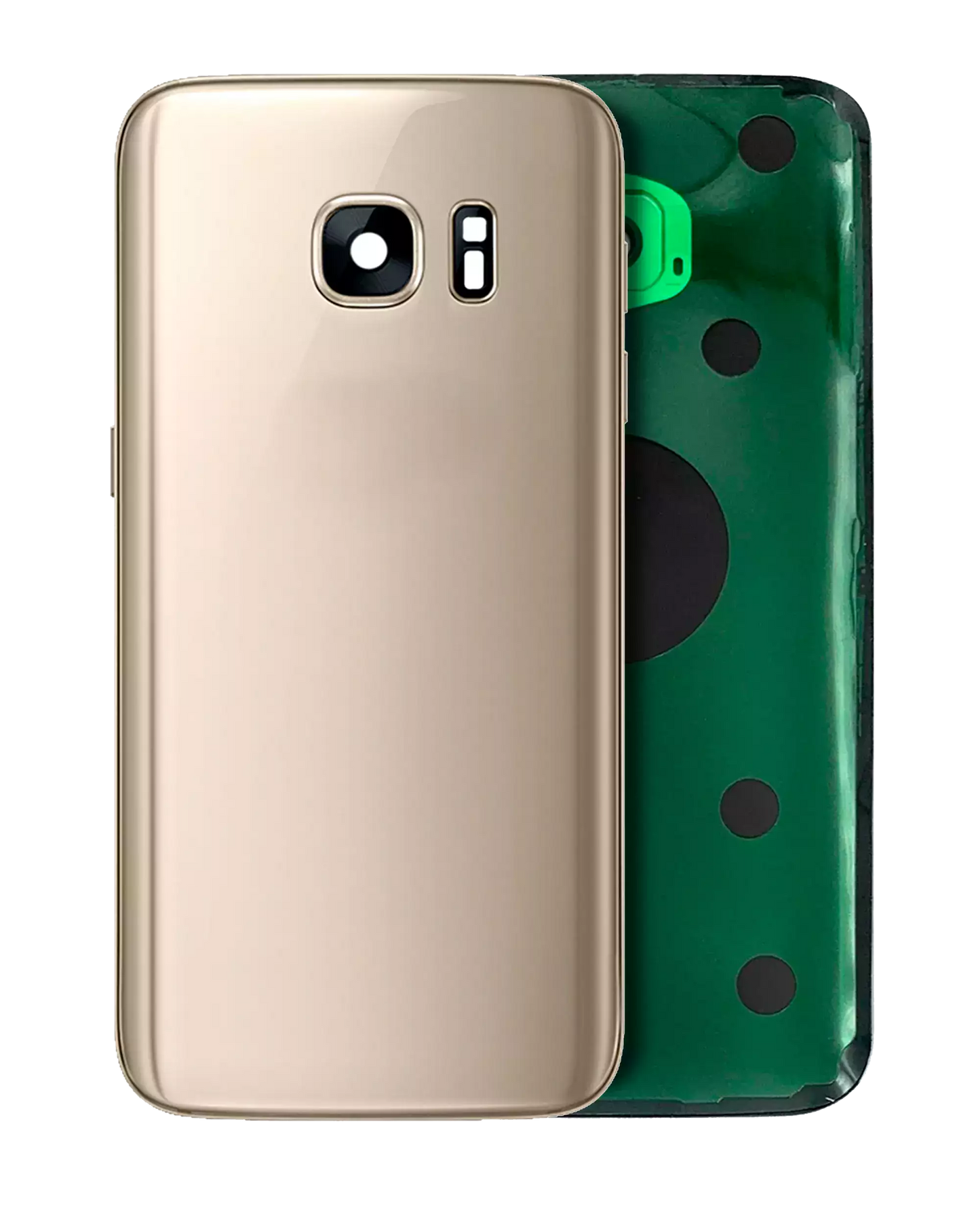 Back Cover Glass With Camera Lens For Samsung Galaxy S7 (Service Pack) (Gold Platinum)