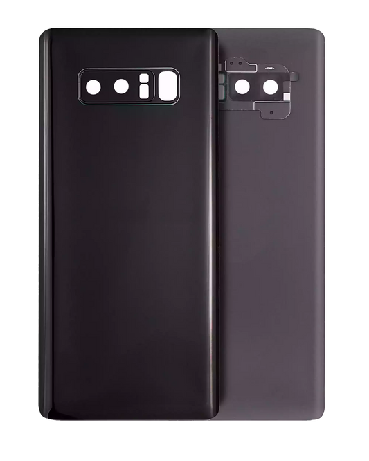 Back Cover Glass With Camera Lens For Samsung Galaxy Note 8 (Service Pack) (Midnight Black)