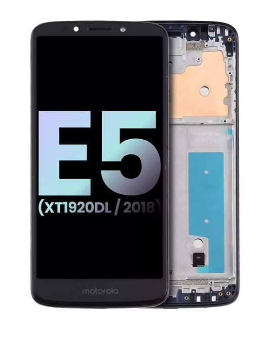 LCD Assembly With Frame for Moto E5 (XT1920 / 2018) - Motorola screen replacement part, SKU 107082010100, product image 1