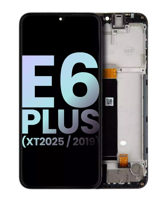 LCD Assembly With Frame for Moto E6 Plus (XT2025 / 2019) - Motorola screen replacement part, SKU 107082010197, product image 1