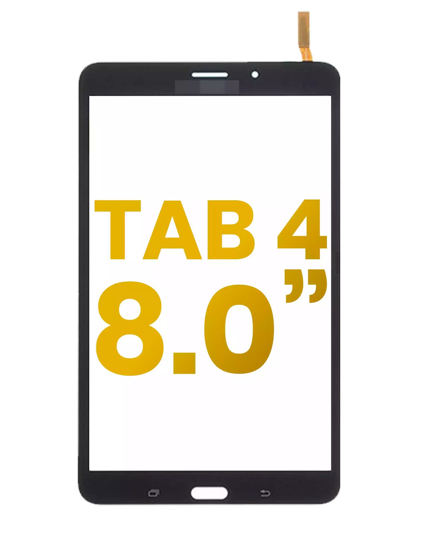 Digitizer For Samsung Galaxy Tab 4 8.0" (WiFi Version) (Black) (LCD Separation Required) Samsung Galaxy Tab replacement part image 1