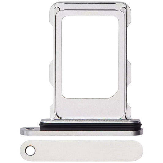 Single Sim Card Tray For iPhone 16 Pro / 16 Pro Max (White Titanium)