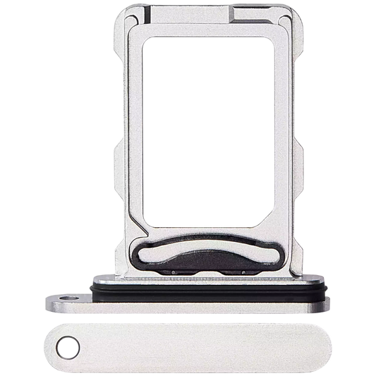 Dual Sim Card Tray For iPhone 16 Pro / 16 Pro Max (White Titanium)