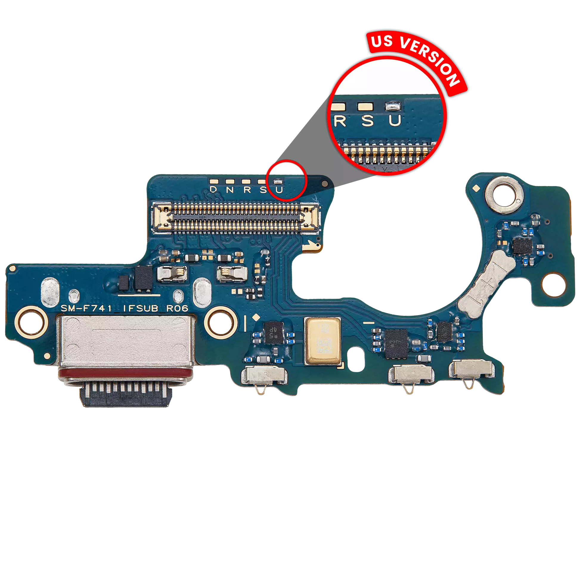 Charging Port With Board For Samsung Galaxy Z Flip 6 (F741U) (Premium) (US Version)