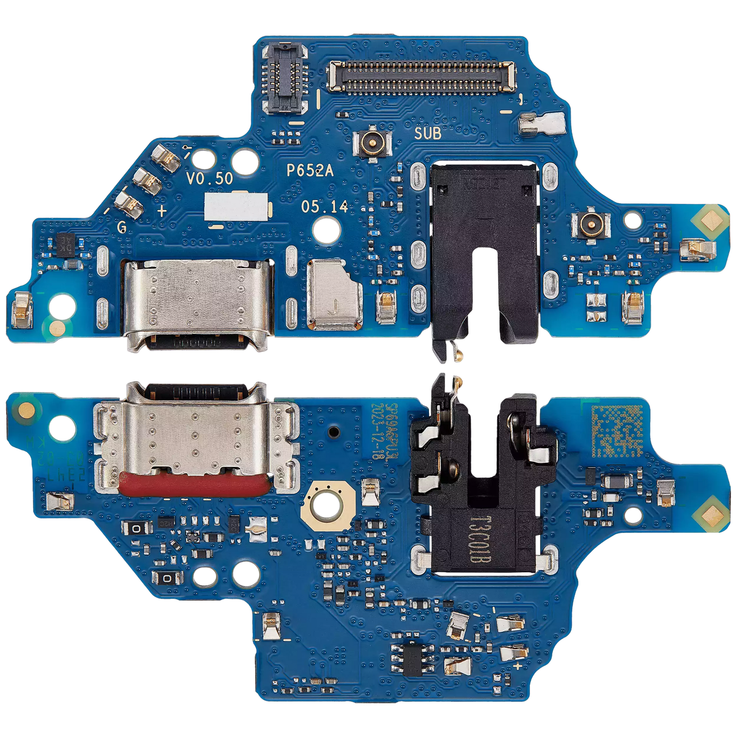 Charging Port Board For Motorola Moto G84 (XT2347 / 2023) (Genuine OEM) replacement part SKU 107182092477 image 2