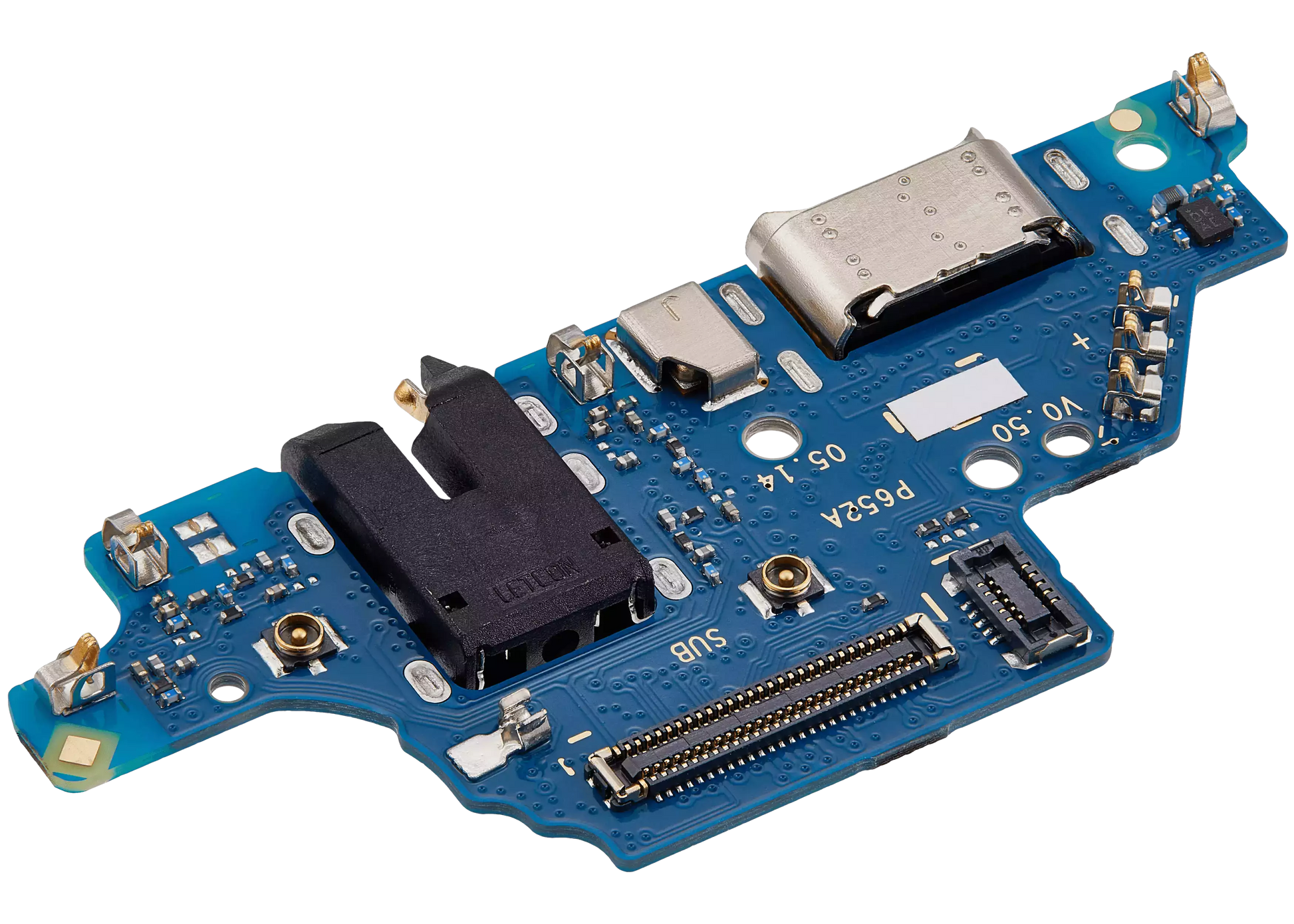 Charging Port Board For Motorola Moto G84 (XT2347 / 2023) (Genuine OEM) replacement part SKU 107182092477 image 4