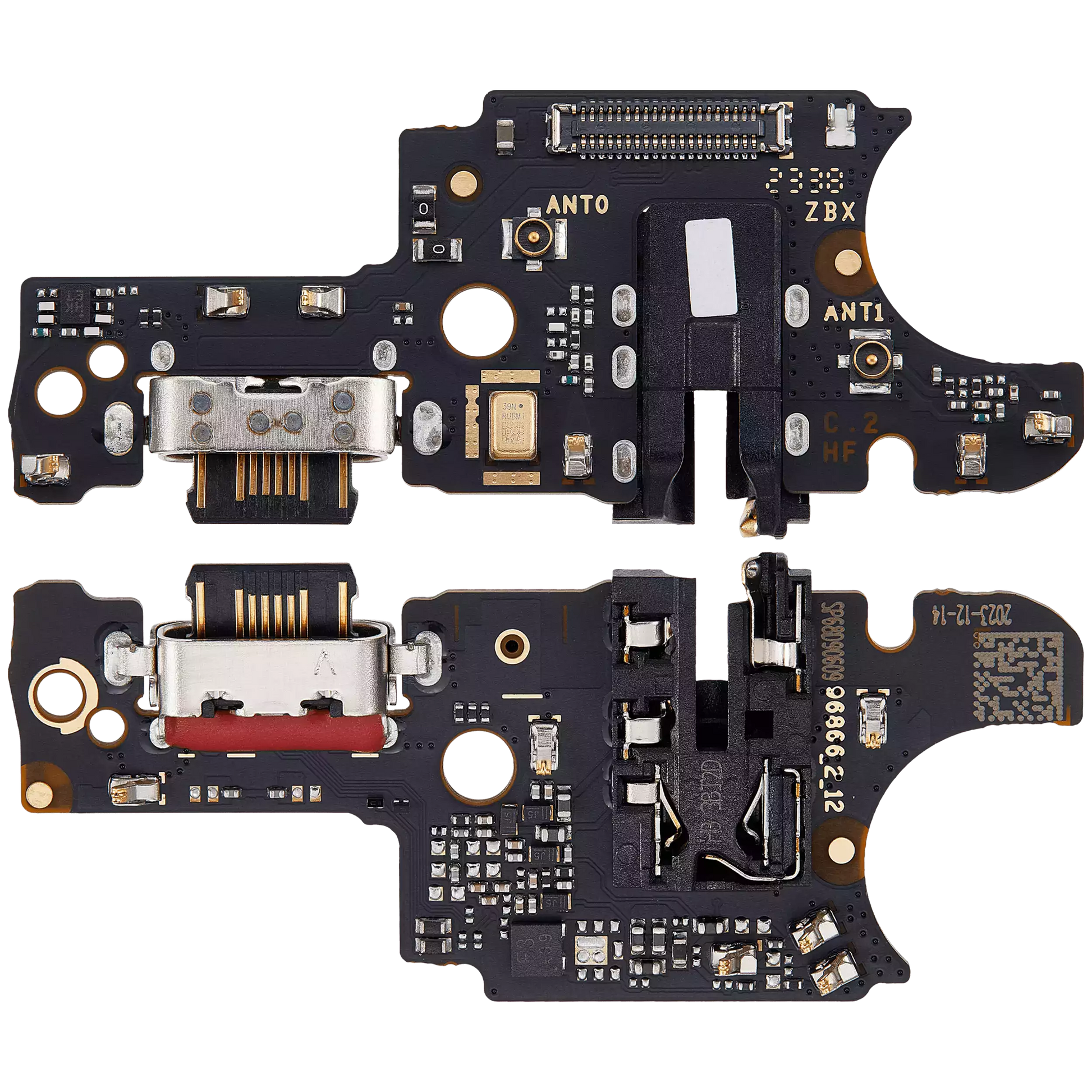Charging Port Board For Motorola Moto G54 (XT2343 / 2023) (Genuine OEM) replacement part SKU 107182092476 image 2