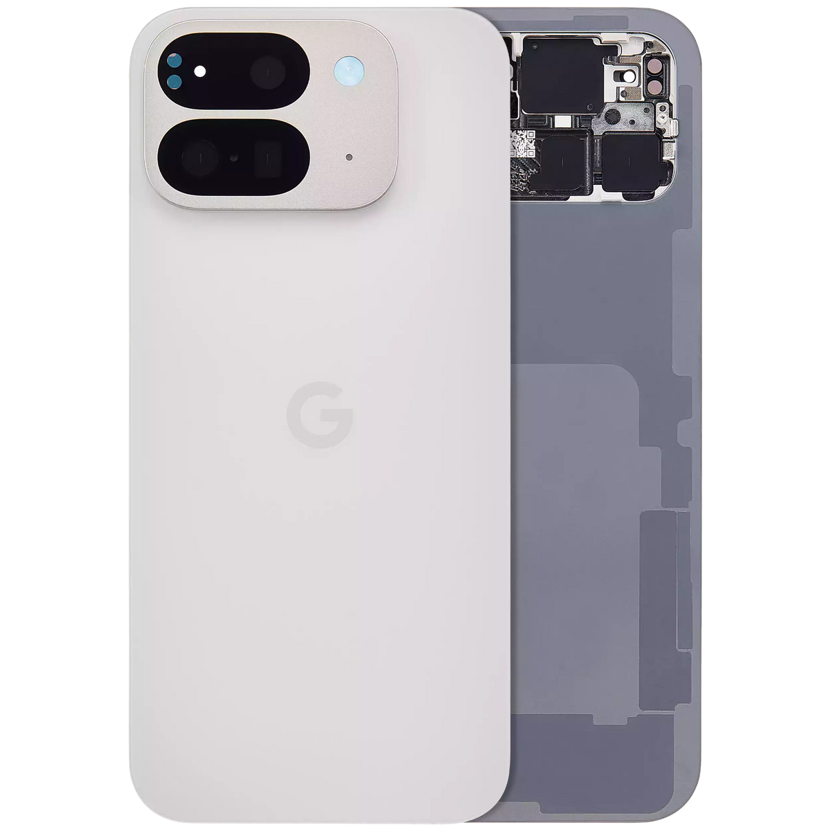 Back Cover Glass For Google Pixel 9 Pro Fold (Used OEM Pull: Grade A) (Porcelain) - replacement part product view