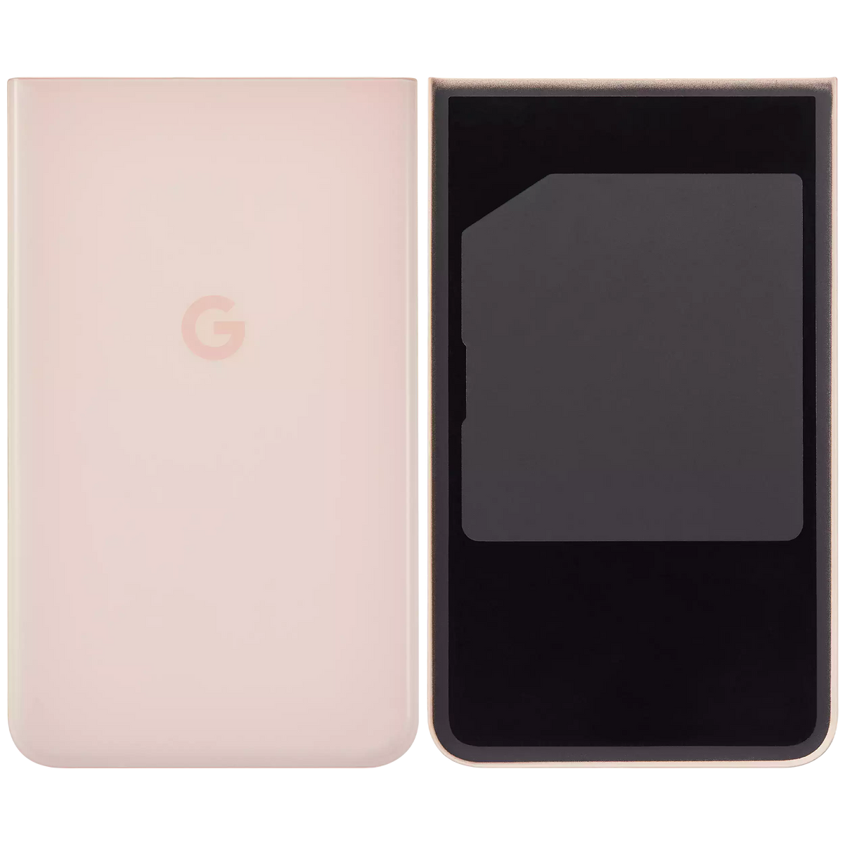 Back Cover Glass For Google Pixel 8 (Used OEM Pull: Grade A) (Rose) - repair component detailed angle
